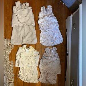 Halo Kids Pajamas Sleep Sacks - Cream and White